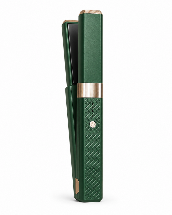 lisseur cheveux portable verte 